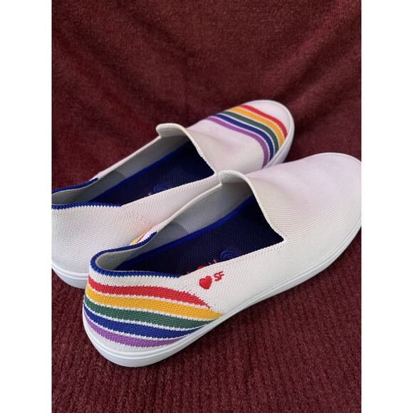 Rothys Limited SF Store Edition Rainbow Slip Ons, 8 - Picture 6 of 7
